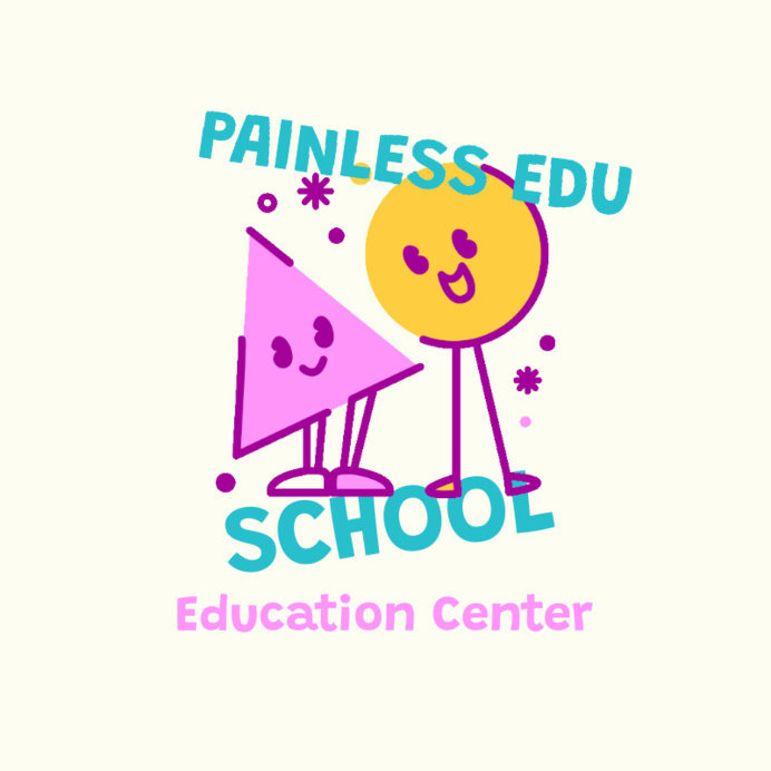 Logo Generator for an Early Learning Center Featuring Smiling Shapes 