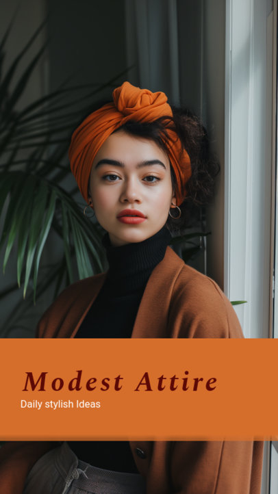Instagram Story Generator for Daily Modest Stylish Attires