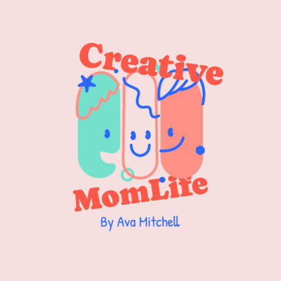 Kids Learning Center Logo Generator with Smiling Shapes