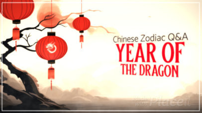 Lunar New Year Intro Video Template for a Q&A Chinese Zodiac Vlog