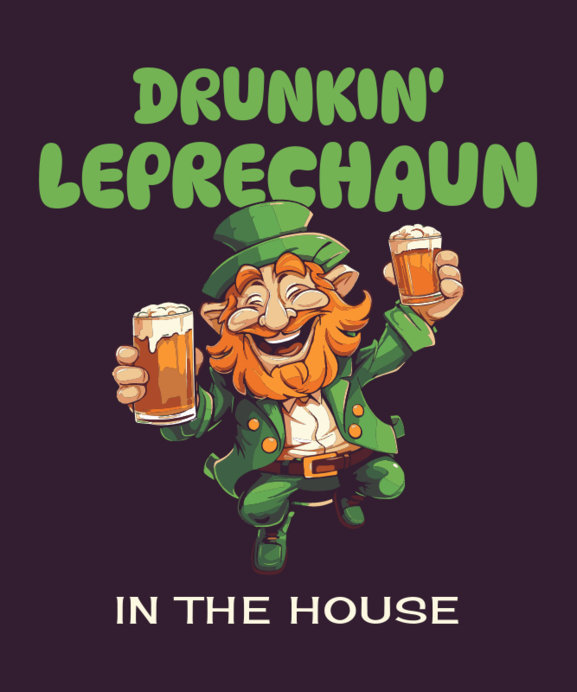 Placeit T Shirt Design Template for the St Patrick #39 s Day Festivities