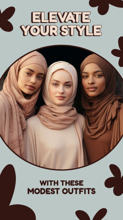 AI-Generated Instagram Story Creator Featuring Modest Outfit Ideas