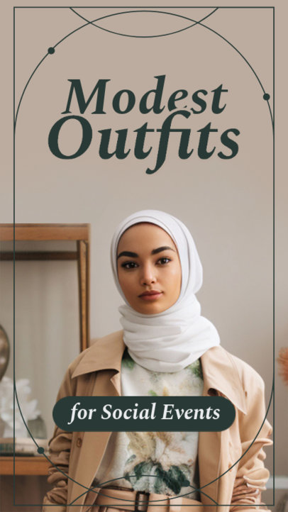 Modest Outfits Instagram Story Generator With Ideas for Social Events 5662k-6251