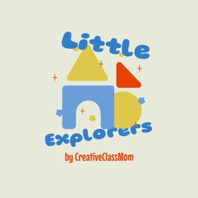 Early Learning Center Logo Maker Featuring Colorful Shapes