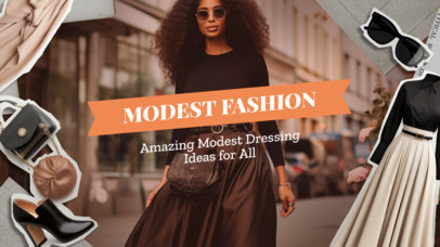 YouTube Thumbnail Creator for Amazing Modest Dressing Ideas