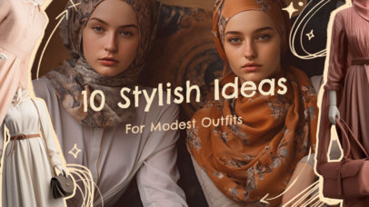 Stylish YouTube Thumbnail Generator for Modest Fashion Ideas