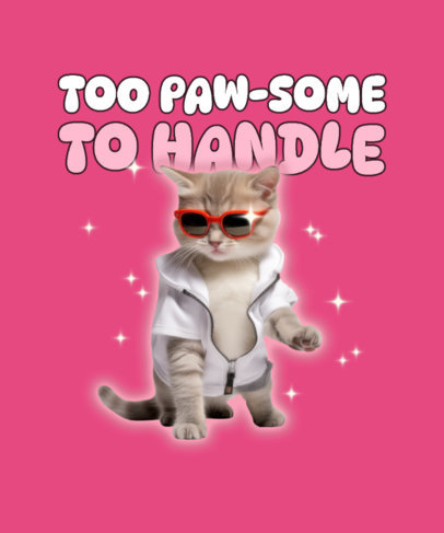 T-Shirt Design Creator With a Cool Funny Cat Meme