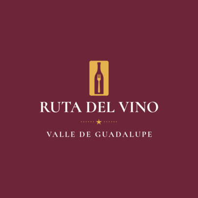 Wine Festival Logo Generator Featuring Elegant Typographies 6345e