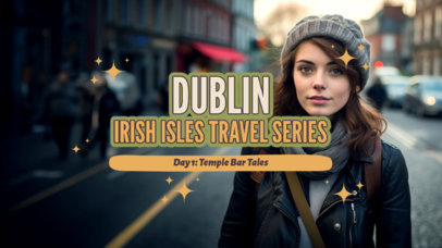 YouTube Thumbnail Maker for a Travel Vlogger's Dublin Tips