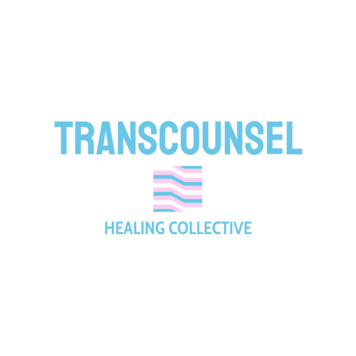 Collective Logo Maker Featuring an Abstract Symbol with the Trans Flag Colors