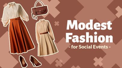 YouTube Thumbnail Maker Featuring Modest Fashion Tips for Social Events 4677-6255a