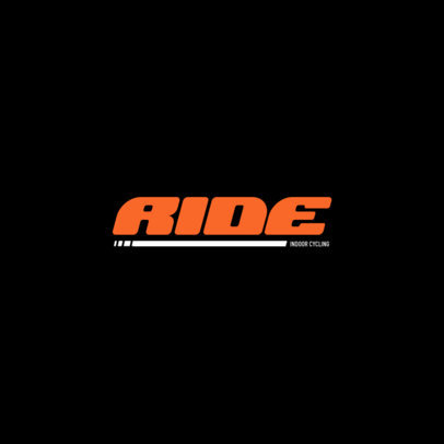 Logo Maker With a Bold Typography for an Indoor Cycling Center