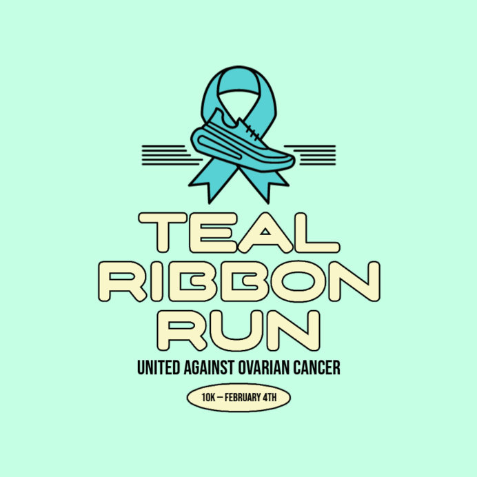 Logo Generator for a 10K Run With an Ovarian Cancer Awareness Theme