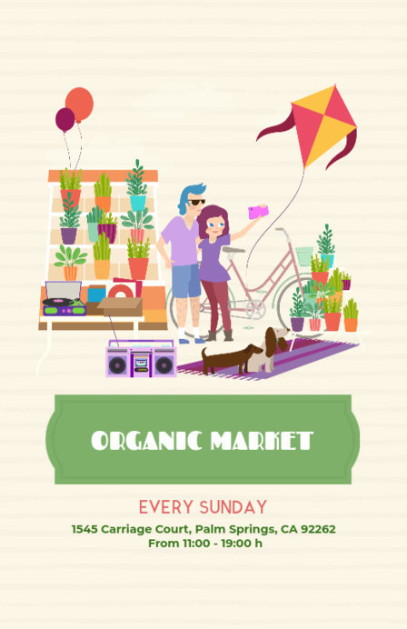Online Flyer Maker for a Farmers Market