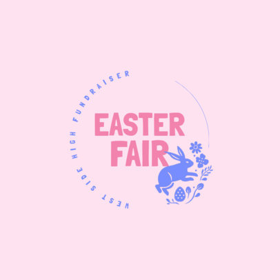 Logo Maker for an Easter Fundraising Event Featuring a Bunny Graphic 6362