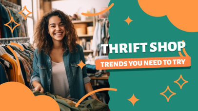 YouTube Thumbnail Creator with AI-Made Graphics for a Thrist Shop Trends Vlog 6090-6284