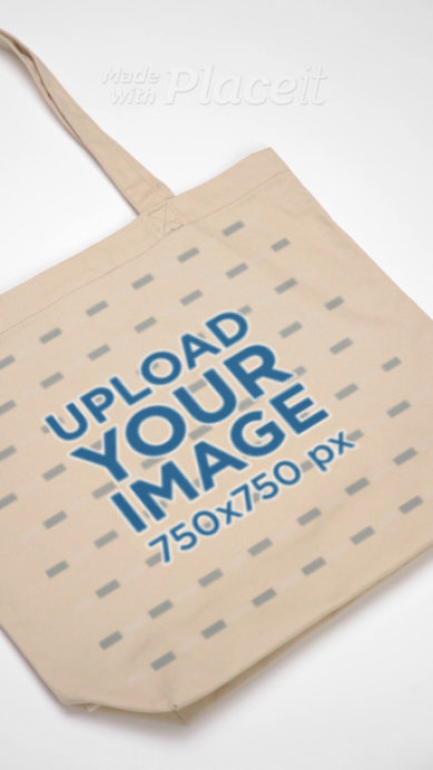 Video of an Econscious Tote Bag Placed on a White Surface