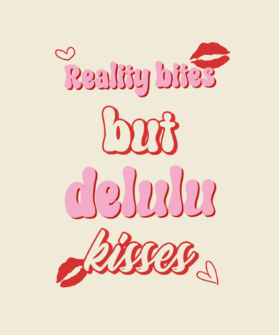 T-Shirt Design Generator with a Funny Delulu Phrase and Sparkling Graphics