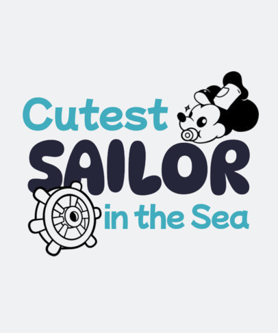 Cute T-Shirt Design Generator Featuring a Mouse Inspired by Mickey From Steamboat Willie