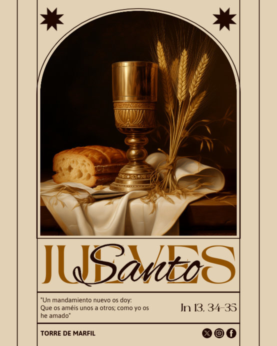 Holy Thursday  Instagram Post Creator Featuring a Christian Theme