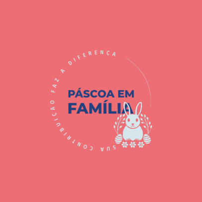 Logo Generator for an Easter Fundraising Event with an Illustrated Bunny