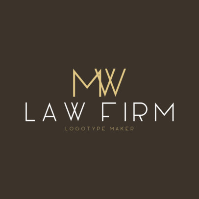 Law Firm Logo Maker for Monogram Logos