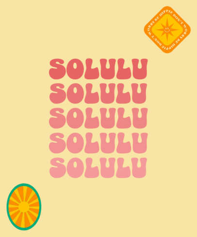 T-Shirt Design Creator Featuring a Repetitive Text in a Chunky Font with Retro Graphics 6366b