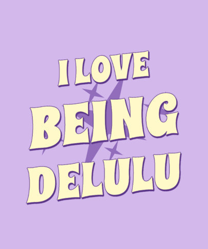 T-Shirt Design Generator Featuring a Quote About Delusional Fantasies