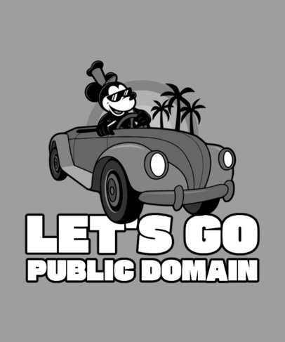 T-Shirt Design Generator With an Illustration Inspired by Steamboat Willie