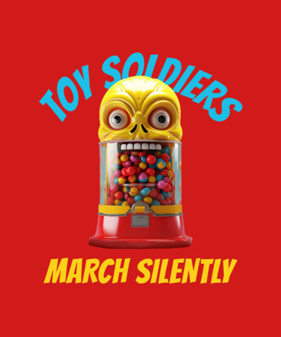 Poppy Playtime-Inspired T-Shirt Design Generator With a Scary Toy Graphic