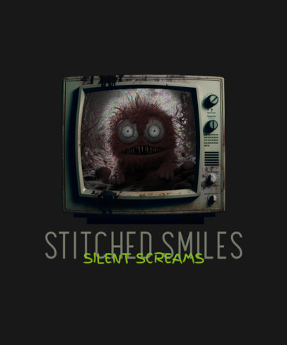 Horror T-Shirt Design Creator With a Poppy Playtime-Inspired Theme 3520o-6287