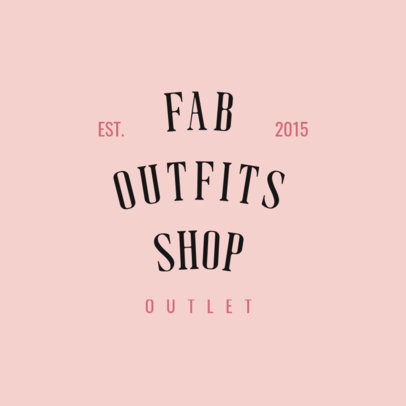 Garment Store Logo Template for a Thrifting Business