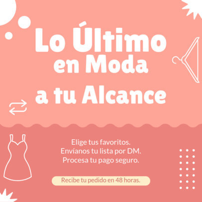 Instagram Post Maker for a Second-Hand Apparel Store 5503h-6286