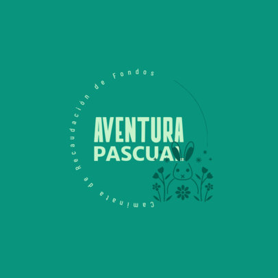 Logo Maker for a Fundraising Event Featuring an Easter Bunny Graphic