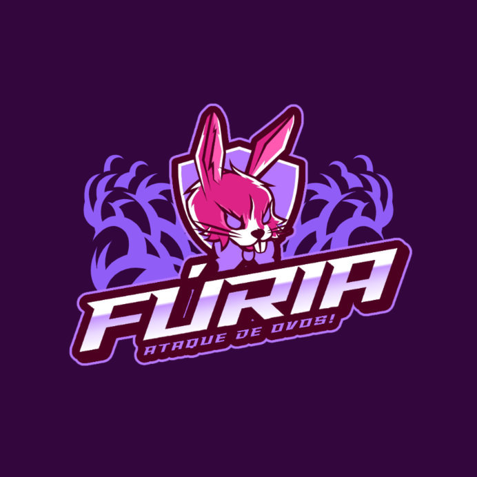 Gaming Logo Creator Featuring an Emblem with an Evil Bunny Face