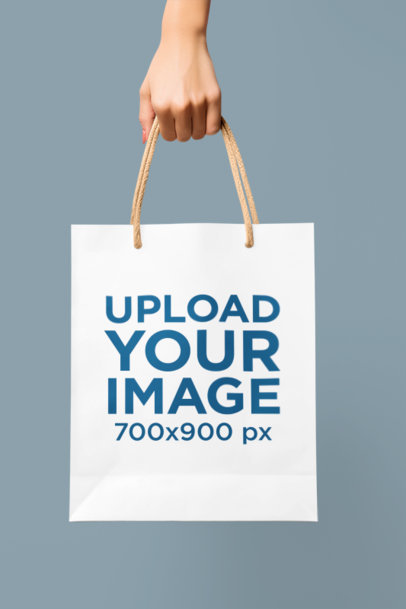 Mockup of an AI-Generated Woman Carrying a Gift Bag m37173