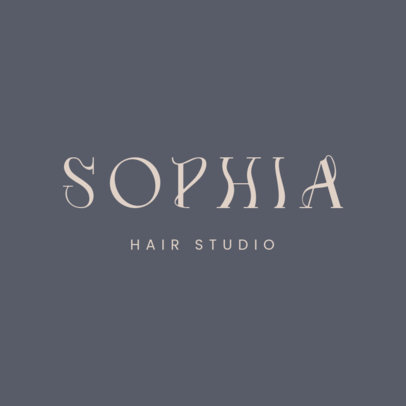Logo Maker for an Aesthetic Hair Studio Business