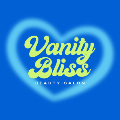 Logo Generator for a Beauty Hair Salon With a Retro Aesthetic