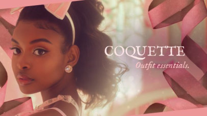 Intro Video Maker for a Coquette-Inspired Outfit Ideas Vlog 7779