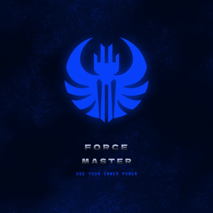Logo Creator for a Gaming Squad Featuring a Star Wars-Inspired Graphic