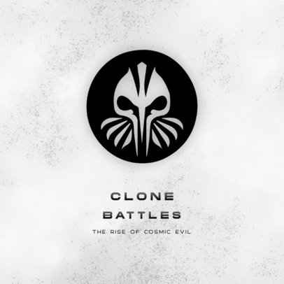 Star Wars-Inspired Logo Creator for a Gaming Team Featuring a Futuristic Mask Icon  6378e