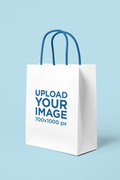 AI-Created Gift Bag Mockup Featuring a Customizable Background m37186