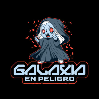 Logo Maker With a Star Wars-Inspired Character for a Geek Shop