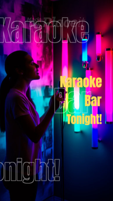 Promotional Instagram Story Video Generator for a Karaoke Bar