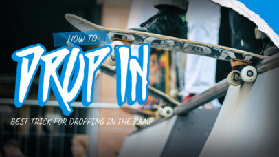 YouTube Thumbnail Generator for a Skating Channel's Tricks and Tips Vlog