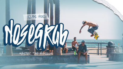 YouTube Thumbnail Maker for a Basic Skating Tips Vlog