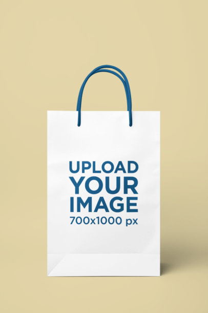 AI-Generated Mockup Featuring a Gift Bag Placed on a Colorful Backdrop m37182