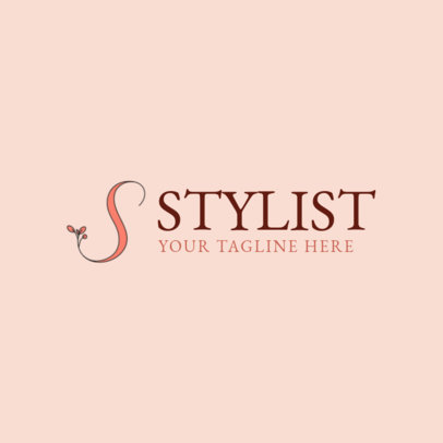 Stylist Logo Maker with Floral Graphics