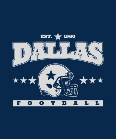T-Shirt Design Creator Featuring a Football Helmet Graphic Inspired by the Big Sunday Game