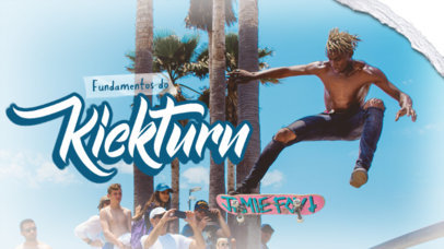 YouTube Thumbnail Generator Featuring a Picture of a Skater for a Beginners Guide 